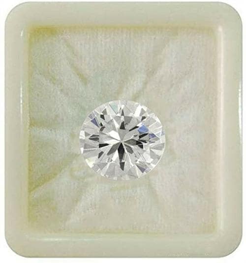55Carat White Cubic Zircon at Wholesale Rate 4.25 Ratti 3.86 Carat Round Jarkan Loose Gemstone 1 Pcs