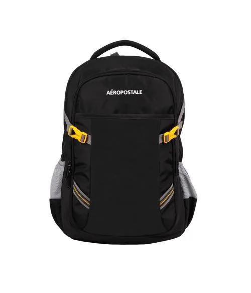 AEROPOSTALE Runway Backpack with 2 Main Compartment 29L Black