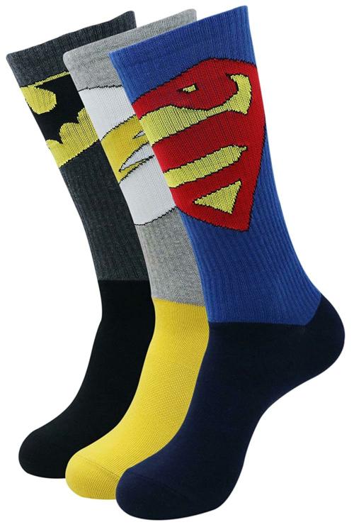 Balenzia Men Multicolor Logo Cotton Blend Pack of 3 Socks (Free Size)