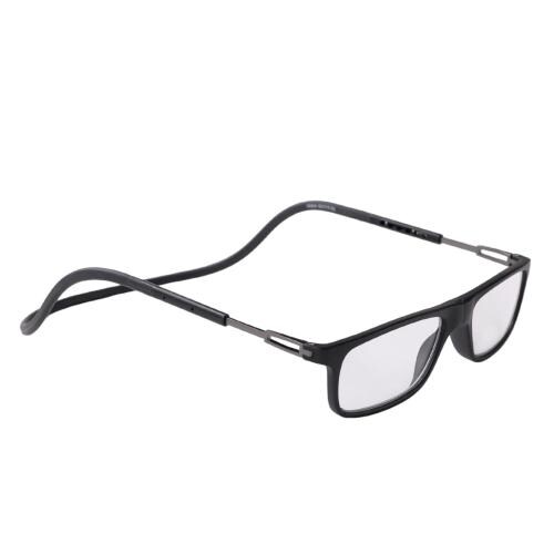 Intellilens Scratch Resistant Magnetic Reading Glasses Black Men and Women 2.5