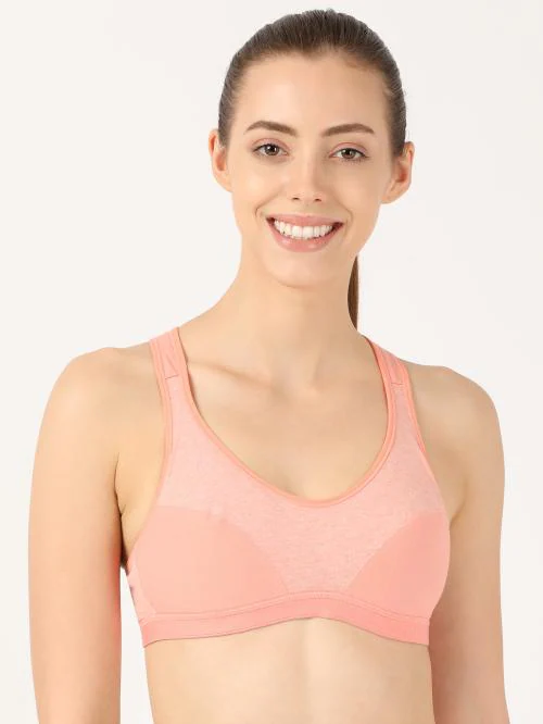 jockey Women Padded Wire-free Light Pink Sports Bra