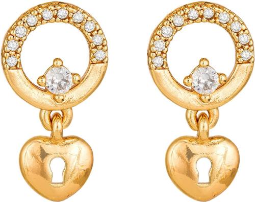 AADITA Gold-Plated Brass Gold Stud Earring For Women And Girls
