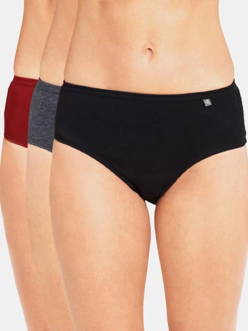 Buy Jockey Women's High Coverage Super Combed Cotton Mid Waist Hipster With Concealed Waistband