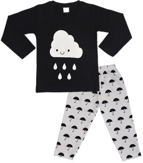 AVACUB Cotton Blend BlackT-shirt&Pant For Boys