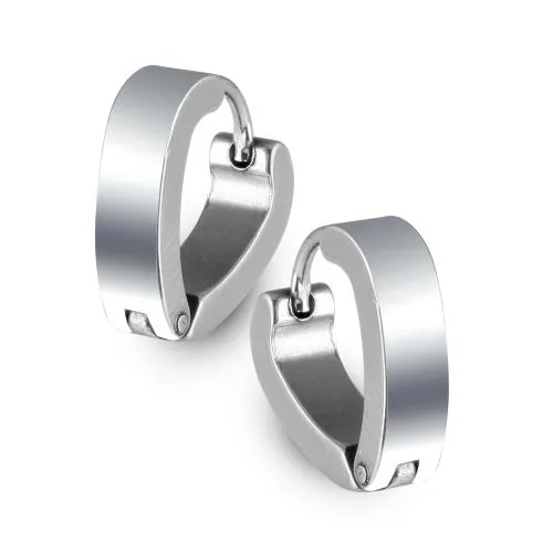 Kanak Jewels Valentine Stainless Steel Golden Black Piercing Kaju Clip Bali Magnetic Earring KJNT58.