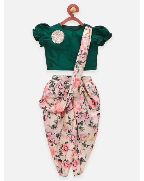 Lilpicks Girls Dhoti Saree With Choli