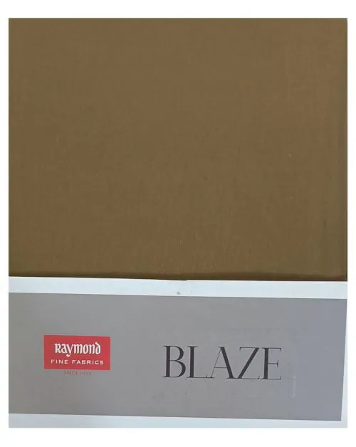 Raymond Men Gold Solid Pure Cotton Trouser Fabric