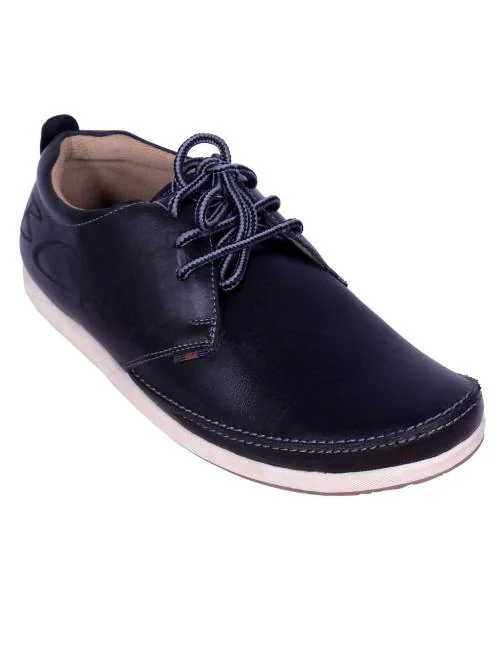 Buckaroo: NEW MORGEN Genuine Leather Black Casual Shoes For Mens