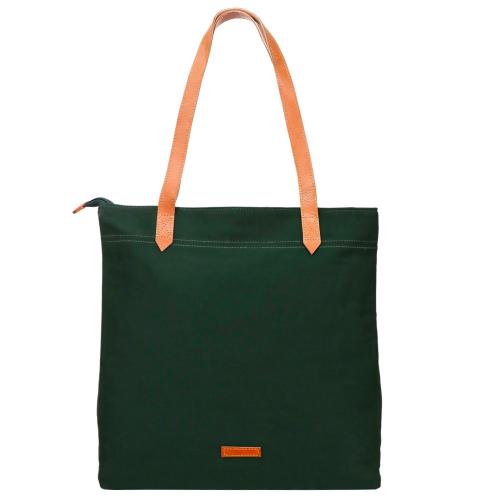 CANVAS CULTURE Unisex Waxed Canvas Tote Bag | Leather Handle |PureLeather Strap |Canvas Shoulder Bag | 14 inches *3 inches* 15 Inches(L*W*H,)|Perfect for College, Office, Travel, Yoga, Beach, Mall