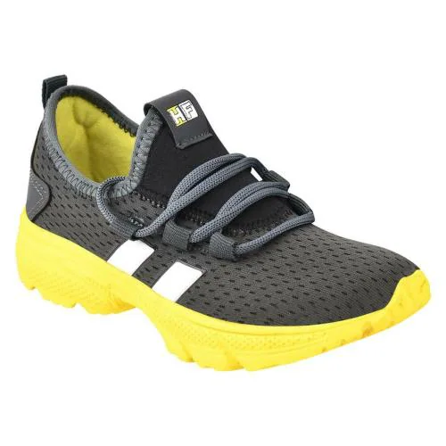 HAPPY FEET Kids King - Smooth and Cool Shoes (Yellow) size 3 UK