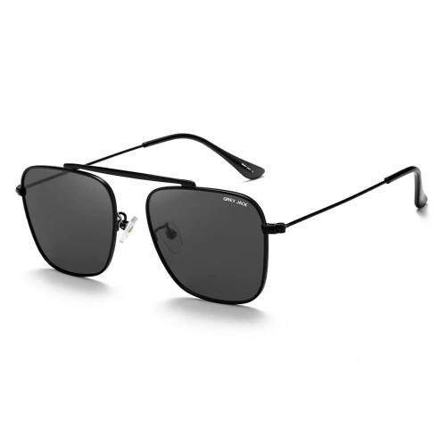 Grey Jack Black Polygon Polarized Sunglasses For Men And Women - Gj2354C1