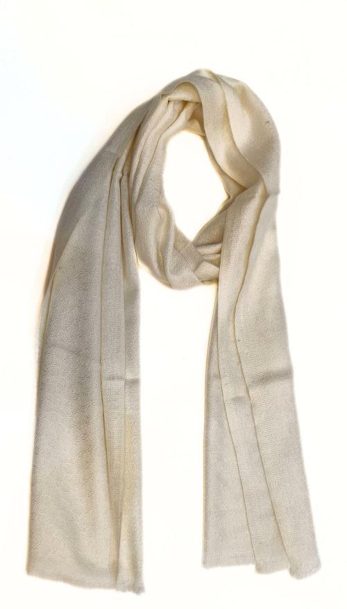 V Vrinde Men Beige Pure Wool Muffler