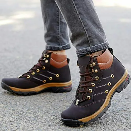 TRM Half Boots Sneakers for Men (Brown)