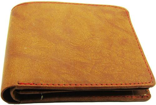 Mundkar Men Mustard Genuine Leather Wallet