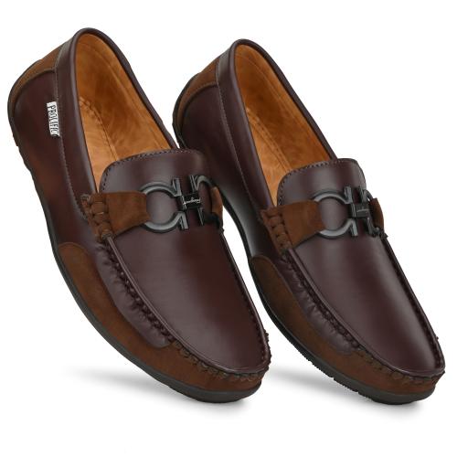 Buy Prolific Men's Casual Suede Loafers Brown Online at Best Prices in