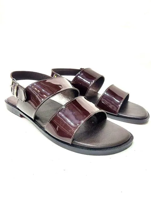 Pelle Lavoro Men Leather Make Aar Paar Sandals (Black) Size 10