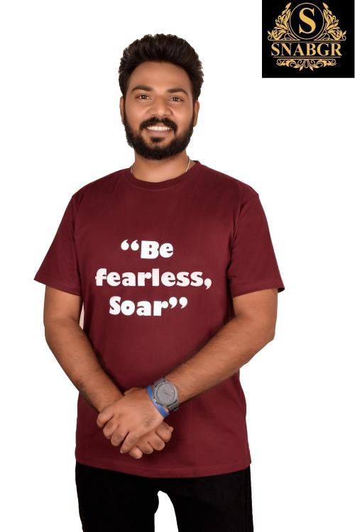 SNABGR Regular T shirt for Men Maroon Colour | Men T-Shirt || T-Shirt for Men || Formal T Shirt