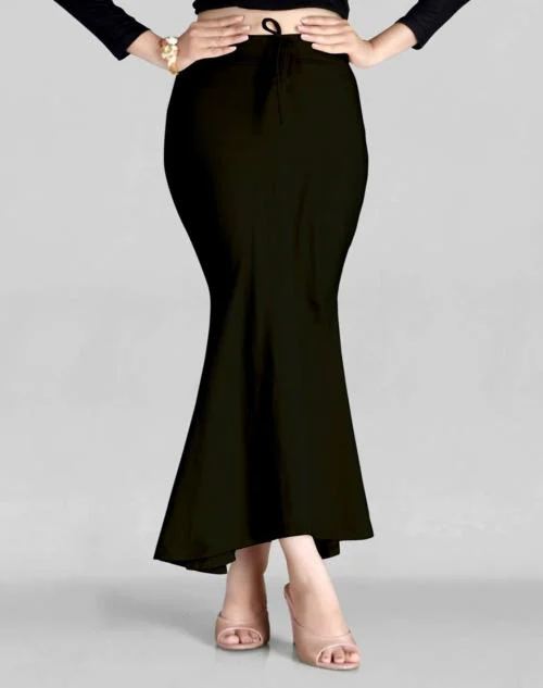CRAZY FEB Saree Shapewear Petticoat for Womens |Womens Fishcut Shapewear_black_XXXL