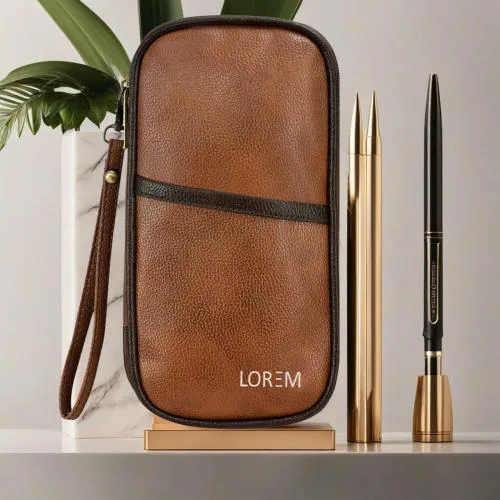 LOREM Travel Family Passport Holder Wallet Organizer Case for Credit Debit Card Ticket Coins Money Cash Currency Boarding Pass Pen with Removable Hand Strap- Tan OG02