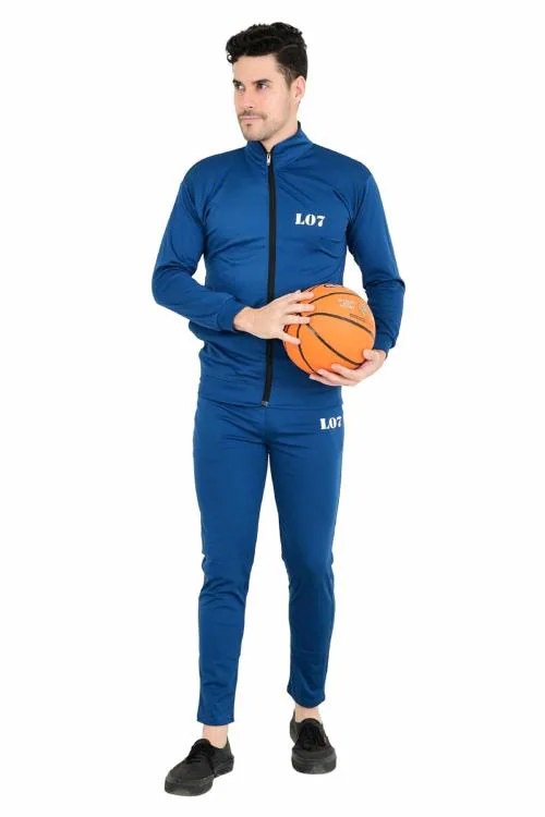 Redglo Men Tiger Track- Suit-For Gym Wear Running /Day-Wear Sports-Wear Jacket & Lower Navy-Blue