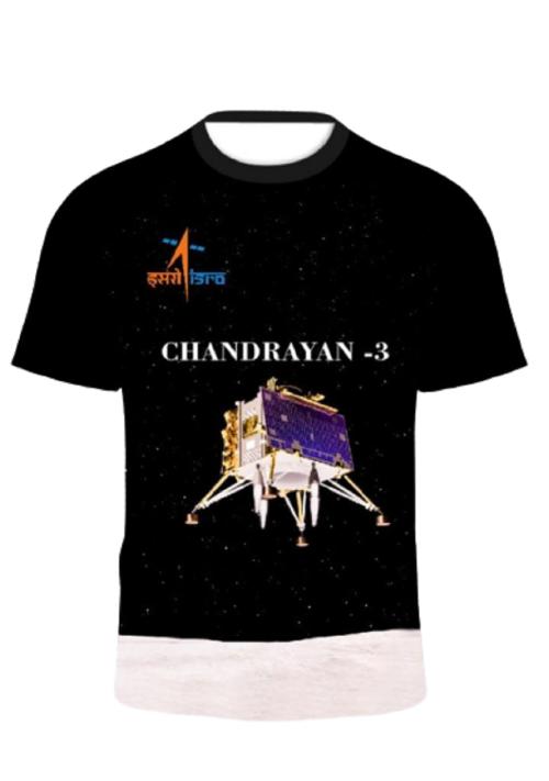 AKIBA Chandrayaan 3 expedition T-shirt for Men (Black) Size-36