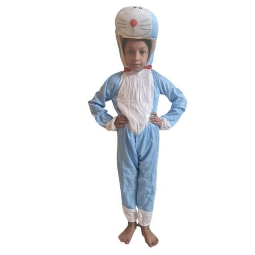 Indyragie Doremon Animal Costume Fancy Dress For Kids (Light Blue)