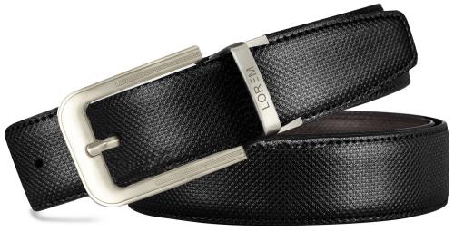 LOREM Black & Brown Reversible PU Leather Belt For Men BT02-BKL02 [30]