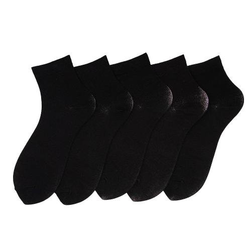 Buy Cotstyle Black Solid Cotton Ankle Length Socks Free Size (pack of