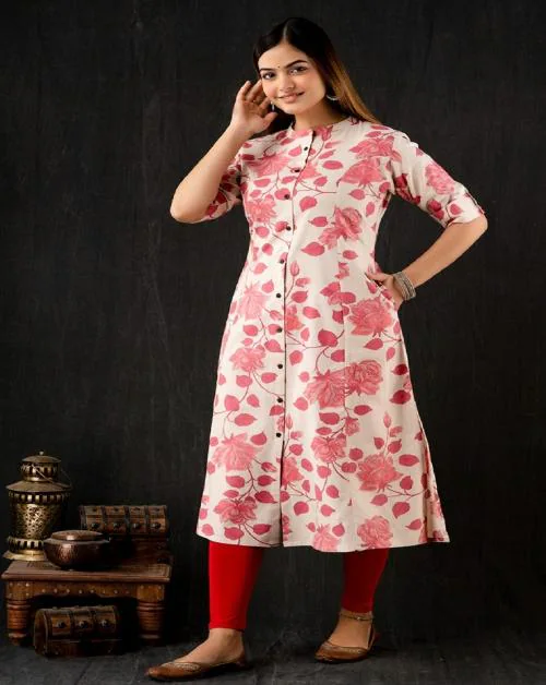 GLAMTIQUE Fashionable premium Quality Cotton A-line Kurti Size_XXXL