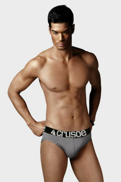 CRUSOE MEN'S 100% COTTON TRIBE BRIEF PACK OF 3(ASSORTED/ MEDIUM)