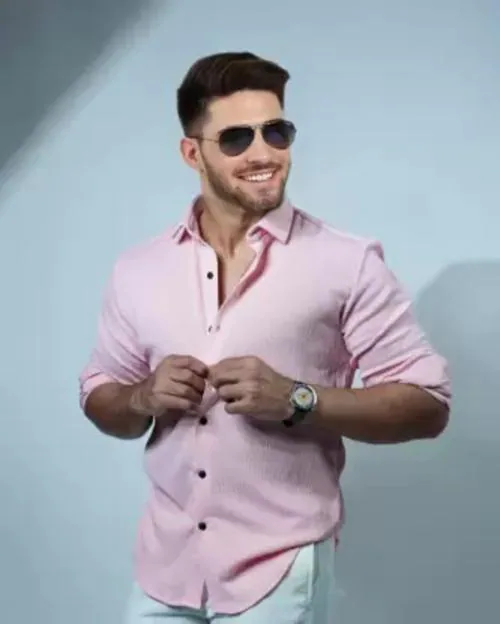 Bluecorp Enterprise Mens full sleeve polycotton casual plain Shirt