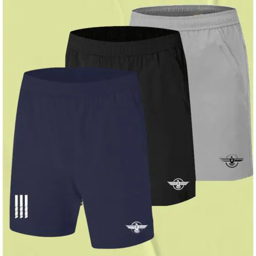 BIOSTEX Mens Combo Pack 3 Polyester Yoga Short Men Summer Running Gym Sports Shorts with Pockets Shorts for Men