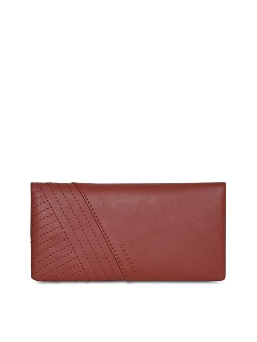 Caprese Red Leather Women Two Fold Wallet