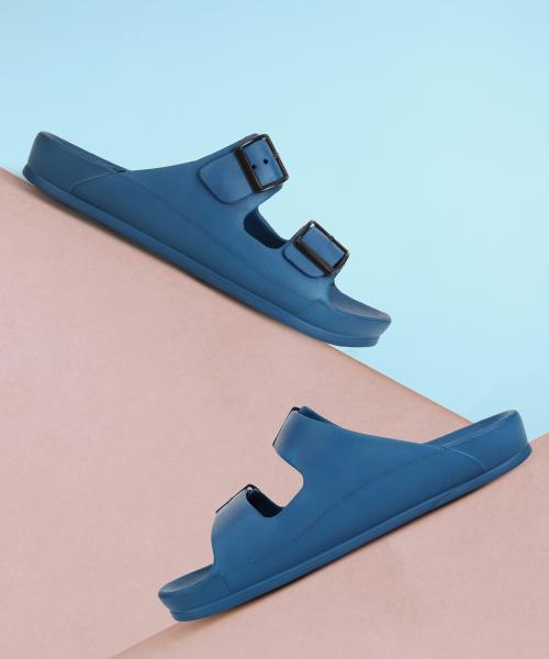 Aqualite Modern Blue Stylish & Trendy Sliders For Men