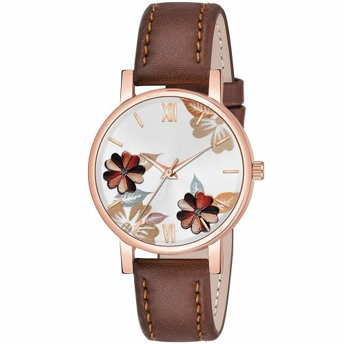 Watch City Brown Dial and Strap Analog Watch for Women (JE-D502)