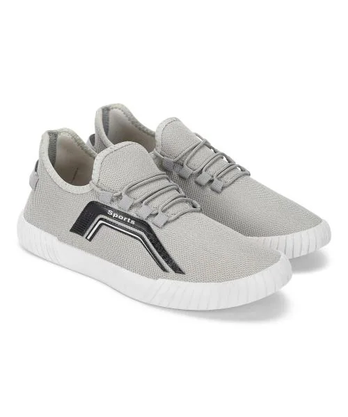 Paragon Grey Walking Shoe For Men