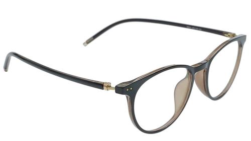 Soigne Black And Brown Round Spectacle Frame For Men, Women, Boys And Girls