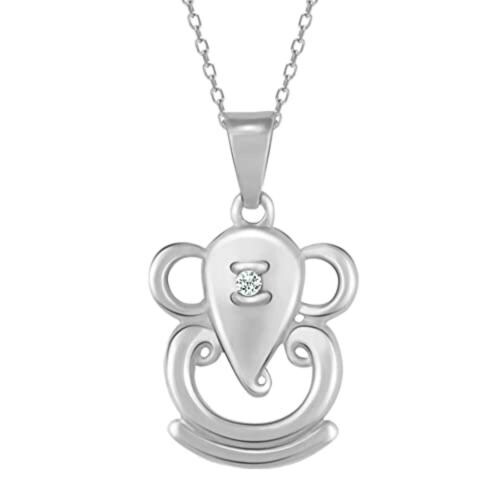 Giva Sterling Silver Ganesha Pendant For Women