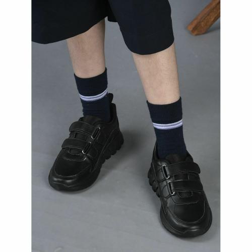 FORCE 10 By Liberty 9906-02T-V_Black School Shoes For Kids
