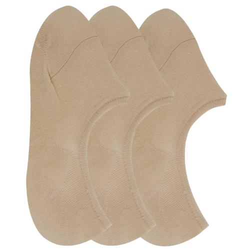 NEXT2SKIN Women's Cotton Hidden Loafer Socks - Pack of 3 (Skin)