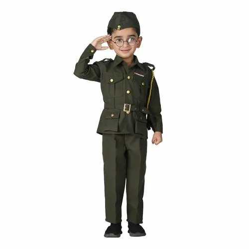 Buy ITSMYCOSTUME Subhash Chandra Bose Costume Dress for Boys Kids Freedom Fighter National Hero