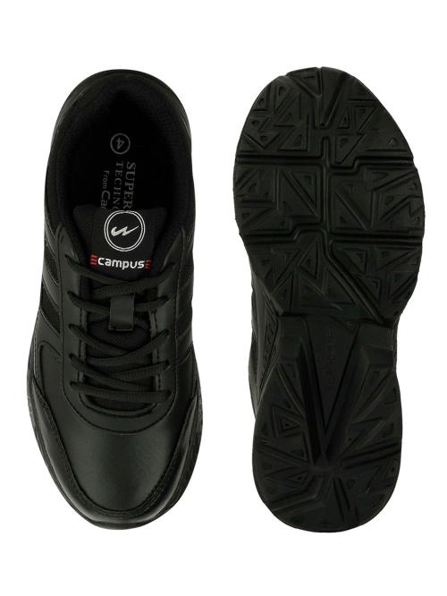 BINGO-151S Black Kids School Shoes