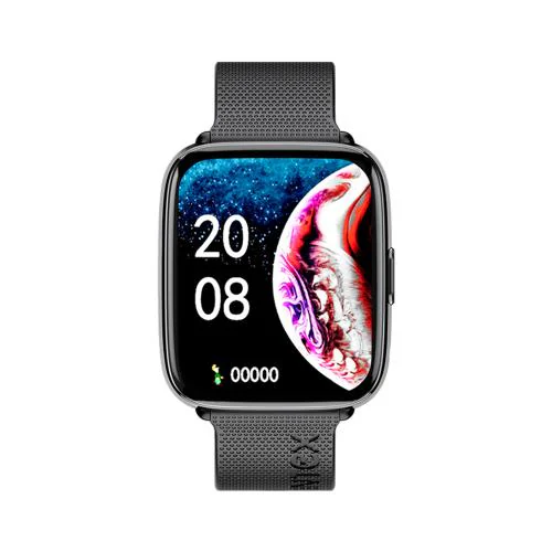 Intex FitRist Vogue S1 Smart Watch, 1.7 Colorful Display with BT Calling, SpO2, Heart Rate Monitoring, Multiple Sport Modes, Inbuilt Games & Calculator, IP67 Dust, Sweat & Splash Resistant (Smoky Black)