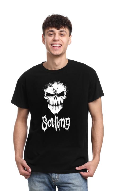 Be Crazy Glow in Dark Brook one piece Anime t Shirt for Men Regular fit Round Neck Black Half Sleeves Pure Cotton