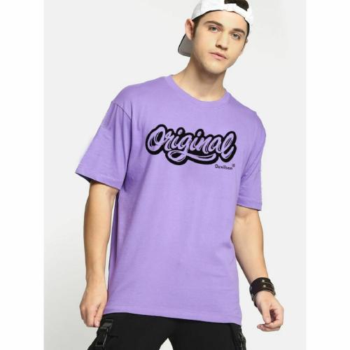 Dione Fashion Women's Sports Printed Pure Cotton T Shirt Black Size L