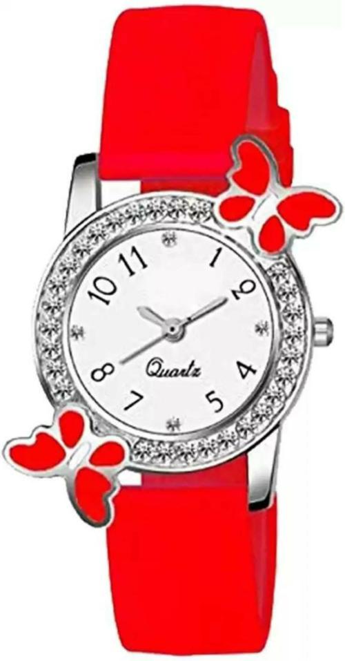 Buy Bolun Analog White Dial Red Strap Watch For Women Online at Best