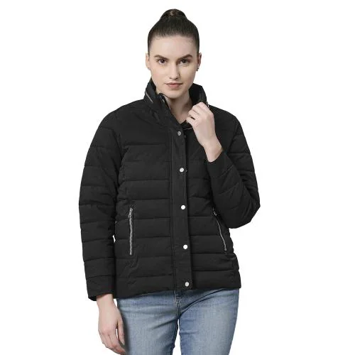 Mode By Red Tape Women's Black Padded Jacket