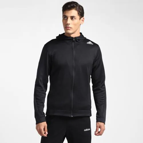 Adidas Men AM JACKET Black Training Track Jacket