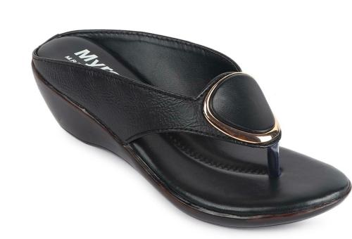 Myra Black Wedges for Women