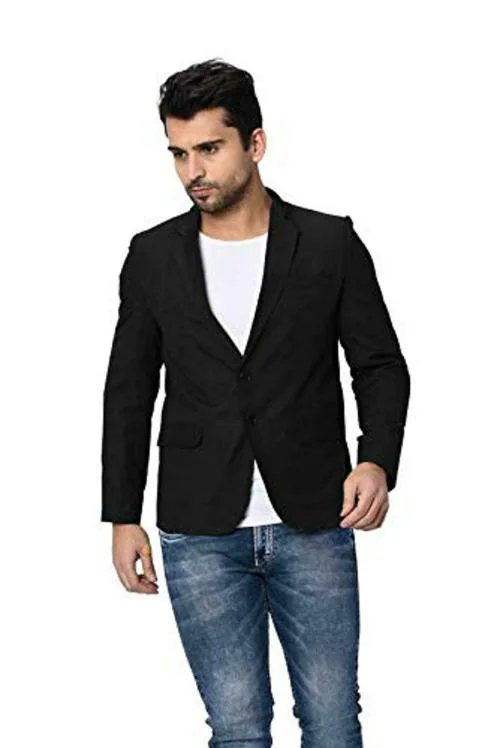 Buy Luxrio Men Black Cotton Blazer Online at Best Prices in India
